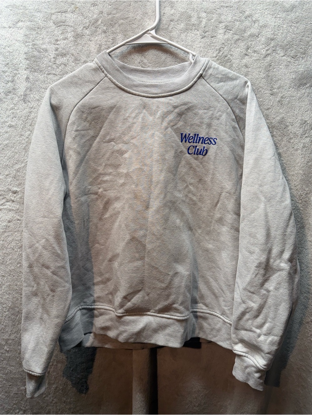WILO The Label Wellness Club Crewneck Sweatshirt Gray Size Small